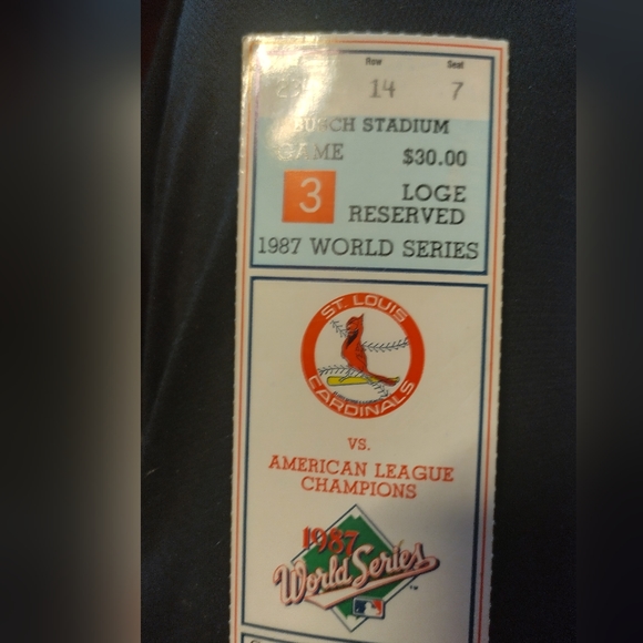 1987 baseball ticket stub - Picture 2 of 3